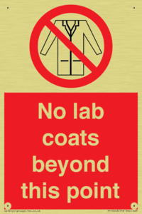 No lab coats beyond this point